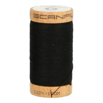 Scanfil - 4808 Zwart - Organic Cotton naaigaren
