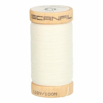 Scanfil  &ndash; 4800 Wit - Organic Cotton naaigaren