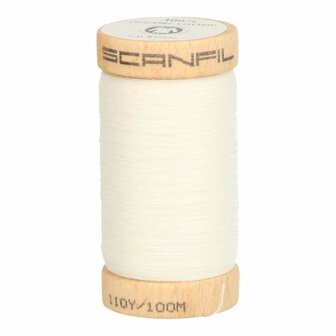 Scanfil   4800 Wit - Organic Cotton naaigaren
