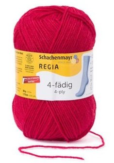 Regia 4 ply sokkengaren - 2002 Rood