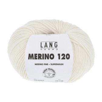 Lang Yarns Merino 120 - 002 Off White