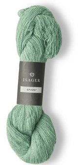 Isager Spinni &ndash; 46S Mint Green on Grey