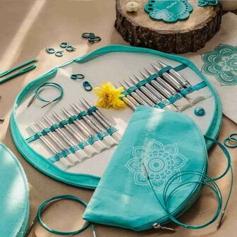 Set van KnitPro Mindful.  Gratitude, rondbreinaalden - 13cm 3.00 mm - 12.00 mm