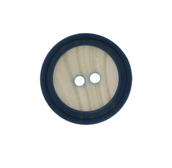 Knoop beukenhout - hout met blauw 15 mm