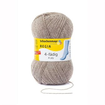 Regia 4 ply sokkengaren - Licht Bruin Melange  (2070)