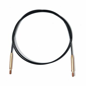 Knitpro Swivel zwart/goud Kabel - 40 t/m 150 cm 