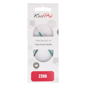 Knitpro Zing 3mm Rondbreinaalden 22.5cm