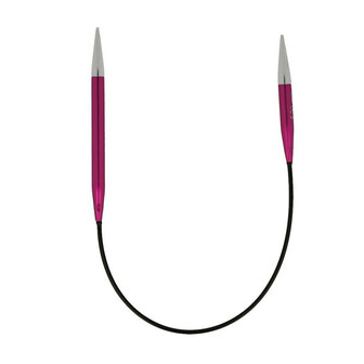 Knitpro Zing 5mm Asymetrische Rondbreinaalden 25cm
