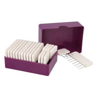 KnitPro Knitblockers in doosje, wit.