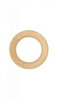 Houten bijtring naturel 8.0 cm buitenmaat Durable