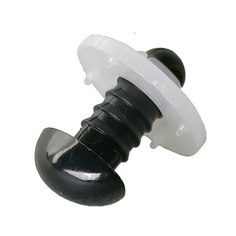 Dieren neusje - 12 mm zwart Durable