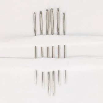 Milward Borduurnaalden met punt, 6 stuks