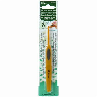 Clover soft touch haaknaald 4.0mm