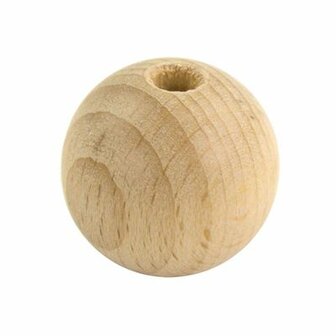Kraal (kralen) hout - 30 mm