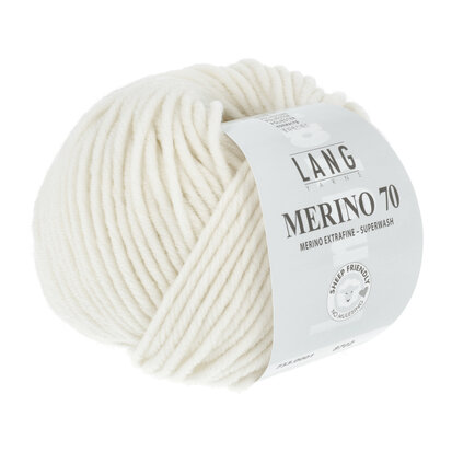 Lang Yarns Merino 70 - 001 White