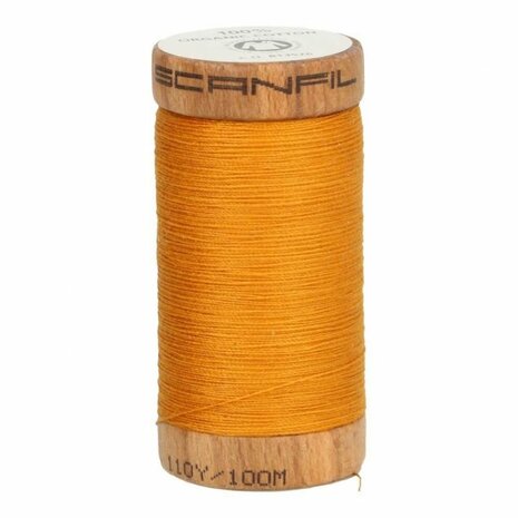 Scanfil 4826 Oranje Bruin - Organic Cotton naaigaren