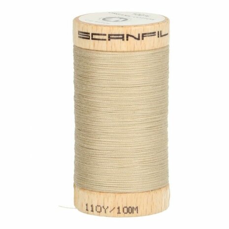Scanfil - 4825 beige bruin - Organic Cotton naaigaren