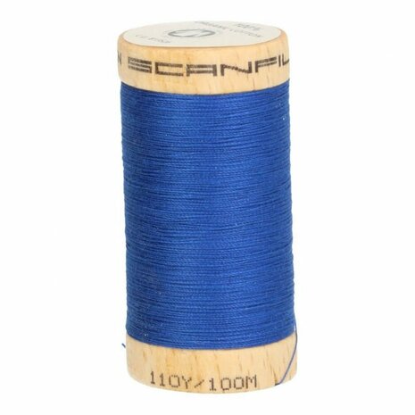 Scanfil 4817 Royal blauw - Organic Cotton naaigaren