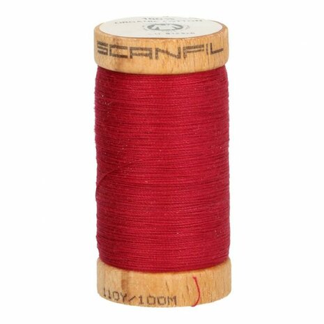 Scanfil - 4806 Donkerrood - Organic Cotton naaigaren