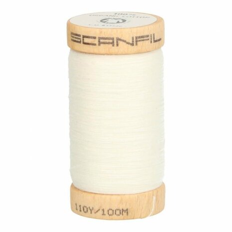 Scanfil   4800 Wit - Organic Cotton naaigaren
