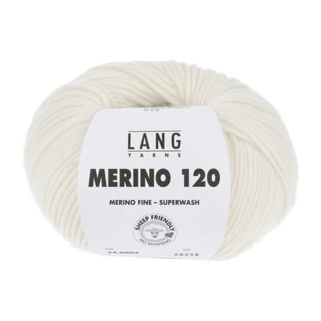 Lang Yarns Merino 120 - 002 Off White
