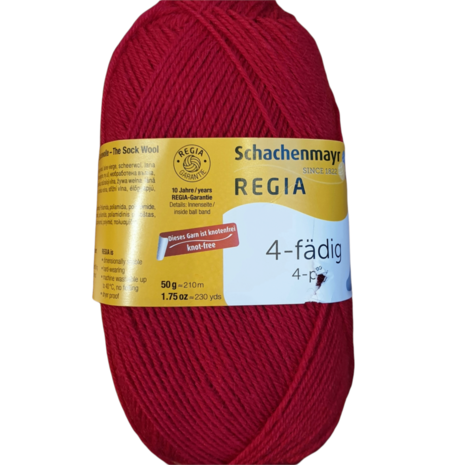 Regia 4 ply sokkengaren - 2002 Rood