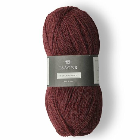 Isager Highland Wine = Hooks and Yarn