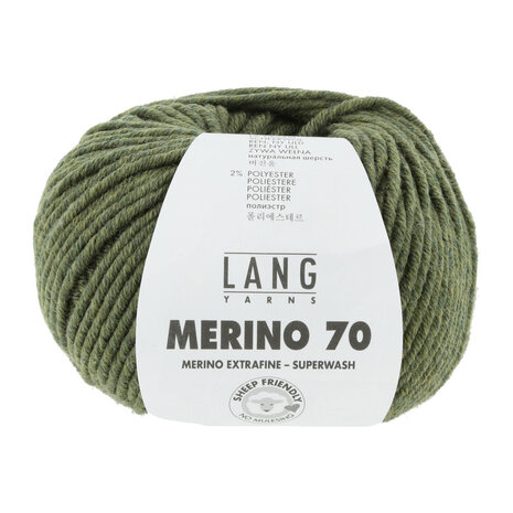 Lang Yarns Merino 70 - 398 Moss Green