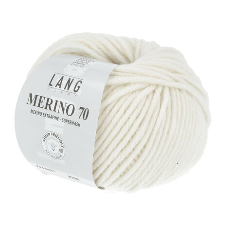 Lang Yarns Merino 70 - 001 White