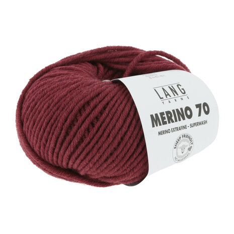 Lang Yarns Merino 70 - 362 Darkred