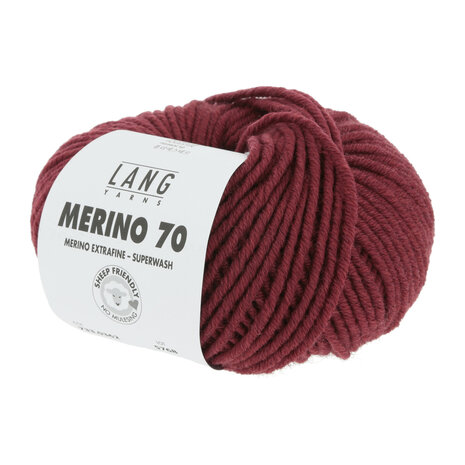 Lang Yarns Merino 70 - 362 Darkred