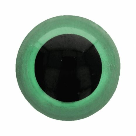 Veiligheidsogen 8mm  groen/zwart