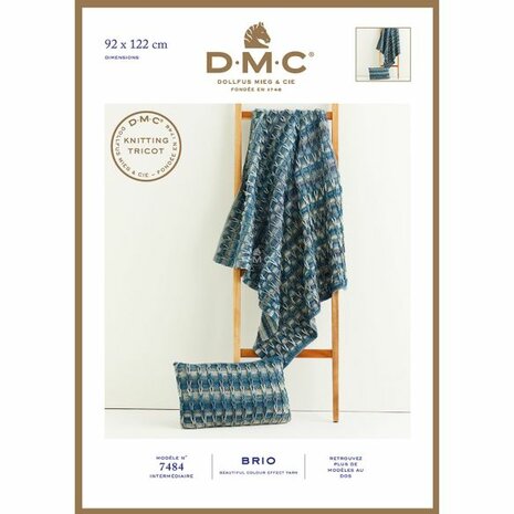 DMC Brio haakpatroon deken en kussenhoes