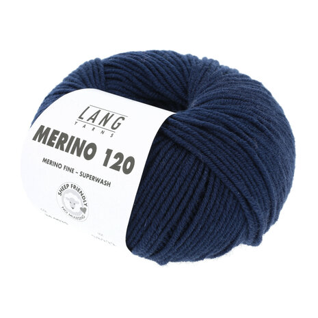 Lang Yarns Merino 120 - 035 Navy