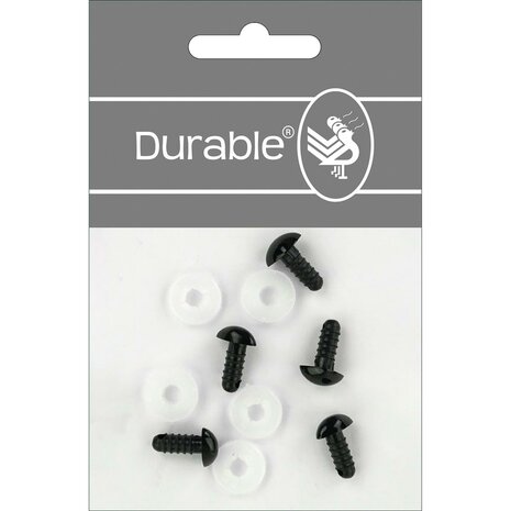 Dieren neusje - 12 mm zwart Durable