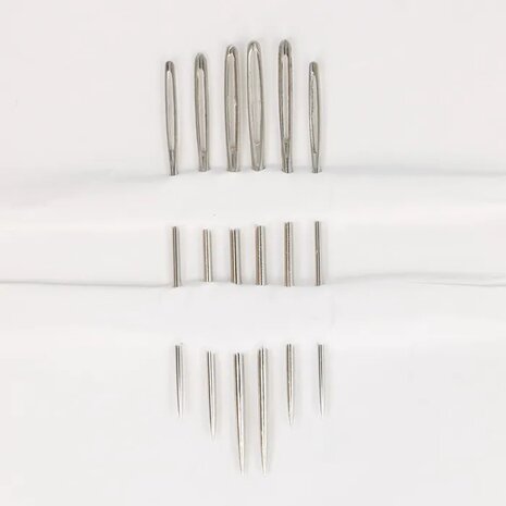 Milward Borduurnaalden met punt, 6 stuks