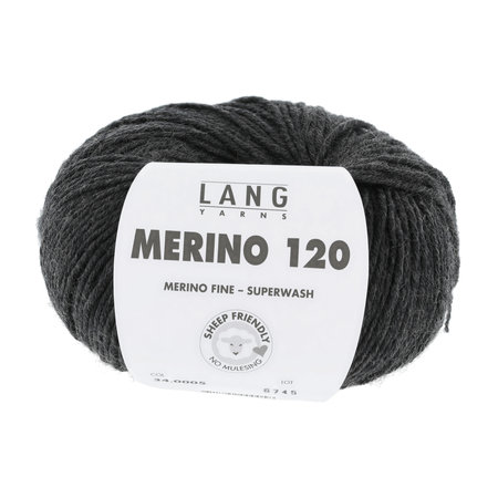 Lang Yarns Merino 120 - 005 Antracite Melange