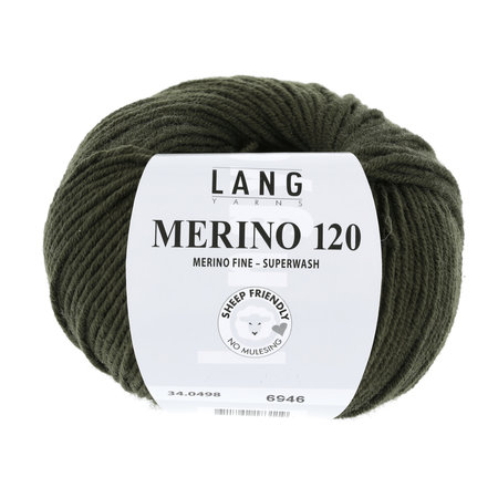 Lang Yarns Merino 120 - 498 Moss