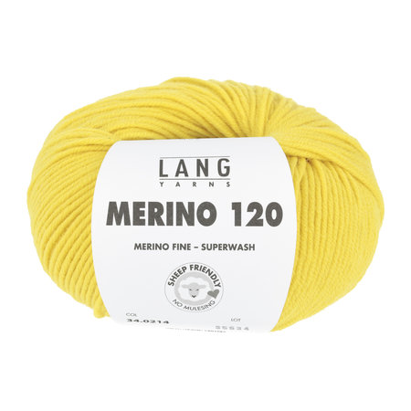 Lang Yarns Merino 120 - 214 Geel