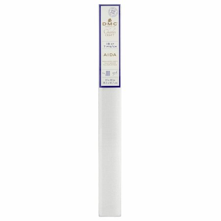 DMC Aidastof 18 count - 38,1x45,7cm - BLANC