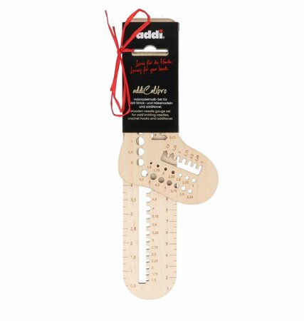Addi Calibro Brei- en haaknaaldenmeter set hout