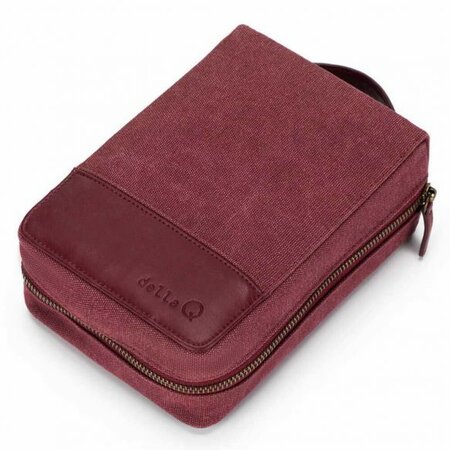 Della Q Etui voor rondbreinaalden Maroon