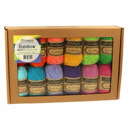 Scheepjes Softfun colour pack Rainbow