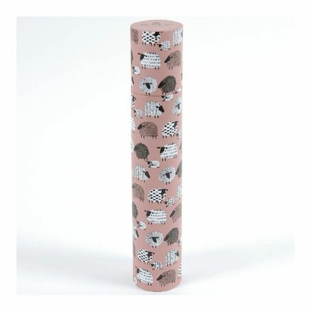 DMC Breinaaldenkoker 42,5cm roze met schaapjesmotief