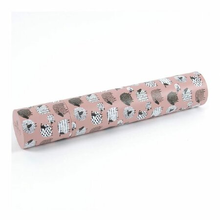 DMC Breinaaldenkoker 42,5cm roze met schaapjesmotief
