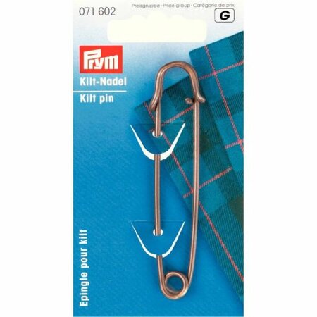 Prym Kiltspelden 76mm messing