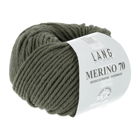 Lang Yarns Merino 70 - 198 Army Green
