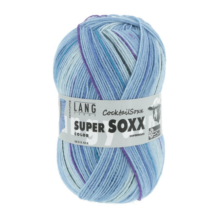 Lang Yarns Super Soxx – 292 BlueCuracao