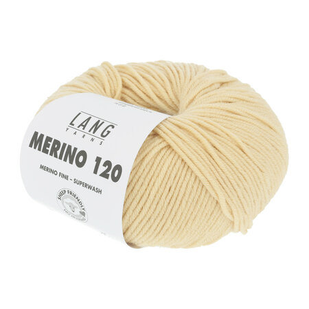 Lang Yarns Merino 120 - 049 Zachtgeel