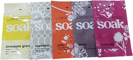 Soak Wasmiddel setje van 7 geuren mini sachets - 7 x 5 ml